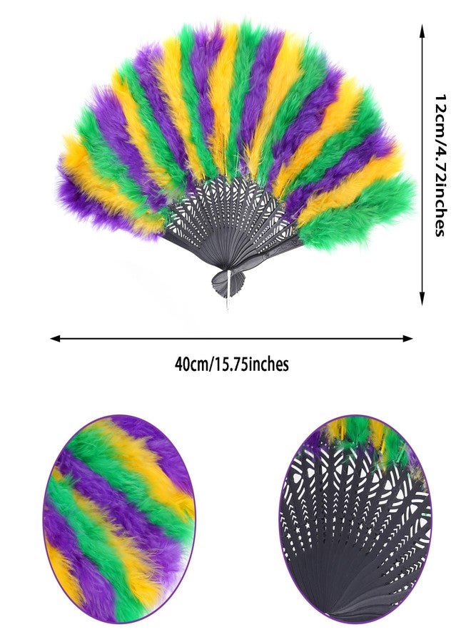 cnomg Feather Boa with Feather Fan Rave Fan Feather Boa for Women Cosplay Party Concert Halloween Christmas Dancing Wedding - Image 3
